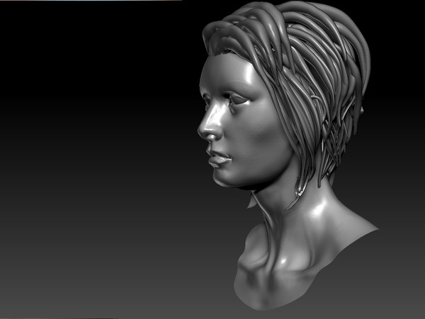 maya female head - female head by timbowden